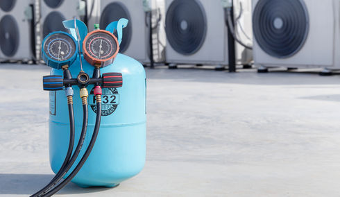 Air conditioning check service leak detection add refrigerant